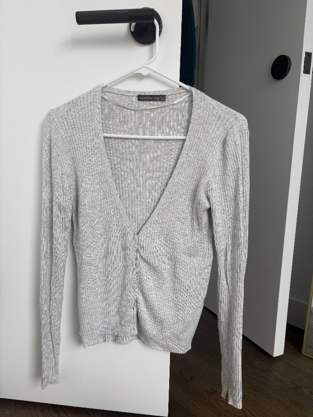 Bershka gray lighweight knit cardigan